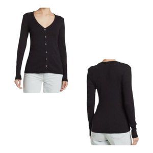 JAMES PERSE Button Front Cotton Top Black   NWT UK SZ 2----Sz 4-6